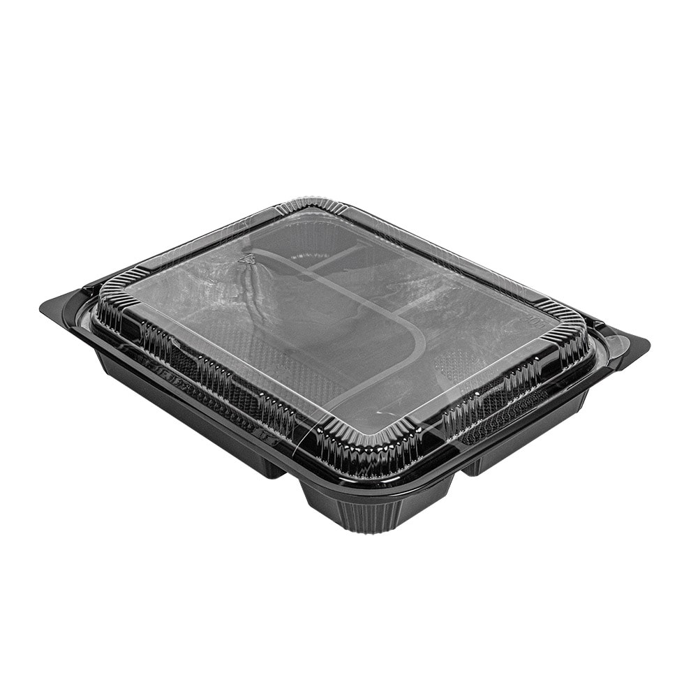 Cofres 5 Compartimentos  23,9X19X3,5 Cm Negro Pp (200 Unidades)