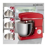 thumbnail of Robot pétrin multifonction 10L 1500W  KM 6036 CB Rouge usage non-intensif Bomann