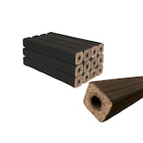thumbnail of PINI Kay 30 kg eiken houtbriketten 23 cm lang vierkant met trekgat hardhoutbriketten brandhout houtbriketten eiken open haard kachel barbecue