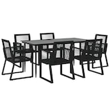 thumbnail of HELLOSHOP26 - 7 piezas de ratán al aire libre juego de comedor muebles de jardín pvc negro 02_0014373