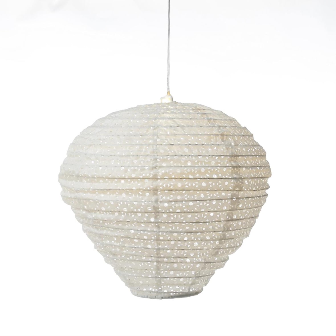 LED Solar Lampion Ballon Gartenlampion weiß D: 30cm H: 30cm Balkon Terrasse