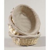 thumbnail of METRO PROFESSIONAL Cesta panera, mimbre/algodón, Ø 25 x 9 cm, 3 unidades, redonda, natural