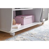 thumbnail of Laptoptisch Computertisch Weiß Rollen Schreibtisch Tastaturauszug Arbeitstisch