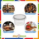 thumbnail of DayBays 2000 Stk. Dressingboxx (Saucecup) 100cc. 75x44 mm Kombi-Verpackung Transparent inklusive passende Deckel