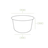 thumbnail of BIOZOYG 200 Stück Suppenbecher 375ml Einwegbecher Ø 10,5cm, kompostierbar, aus Zuckerrohr, umweltfreundliche Bio-Einweg Speisebecher Bagassebecher