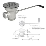 thumbnail of Desagüe Fregadero Industrial con palanca giratoria - DAM-1