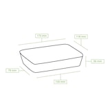 thumbnail of greenbox - Zuckerrohr Schalen 17 x 12 x 6 cm, 650 ml, rechteckig, 50 St.