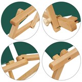 thumbnail of Relaxliege grün Gartenliege Strandliege Fußteil Sonnendach Tisch Gartenmöbel Holz 10-304NFST