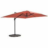 thumbnail of Parasol Excéntrico 3x4m Terracota Giratorio + 4 Losas Base