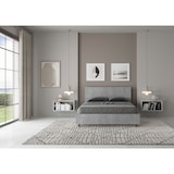 thumbnail of Letto contenitore 140x190 testata inclinata cemento Demas