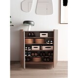 thumbnail of Zapatero HERDASA modelo 516 de la colección NEW YORK, con puertas en nogal y detalle arena.