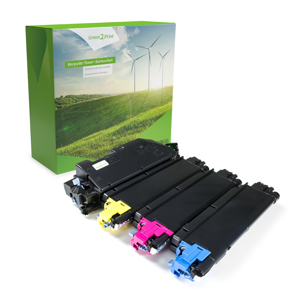 Green2Print Toner Toner-Set, 4 Kartuschen ersetzt Kyocera TK-5280C, TK-5280K, TK-5280M, TK-5280Y passend für Kyocera ECOSYS M6235CIDN, M6635CIDN, P623