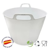 thumbnail of Plastic emmer met verstevigd handvat (wit, 42 l) - BPA-vrij. Restaurants, koelhuizen, vintage...