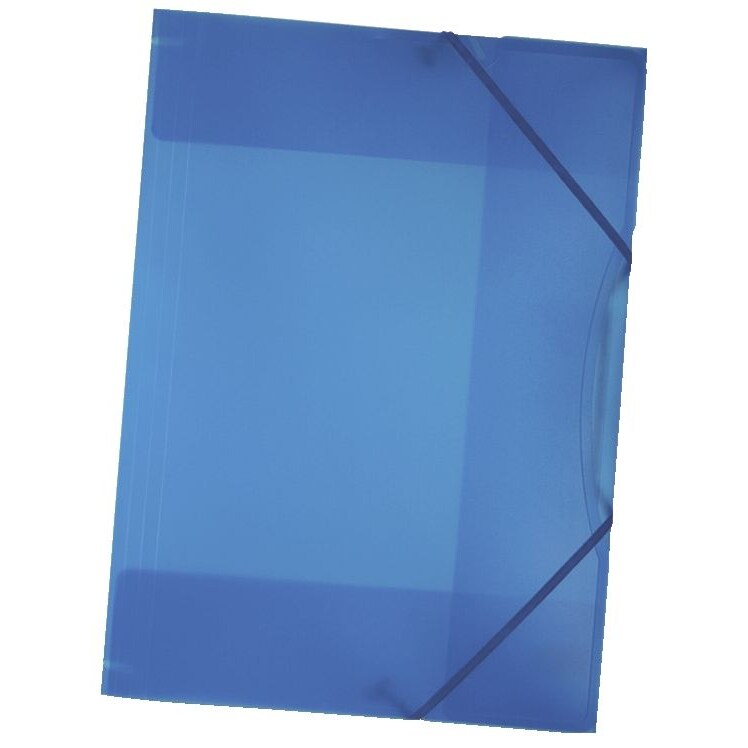 Folia 6994 Sammelmappe mit Gummiband, DIN A3, transparent, blau