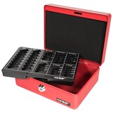 thumbnail of HMF 308-03 Geldkassette mit Münzzählbrett, 20 x 16 x 9 cm, Rot