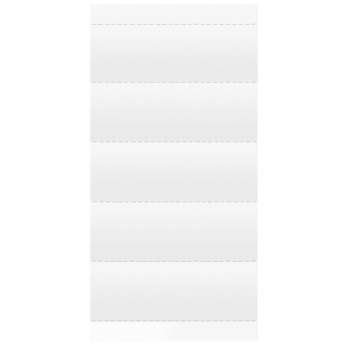 300 x FALKEN Beschriftungsschildchen 60 x 21 mm für Vollsichtreiter Hängeregister 4-zeilig blanko we