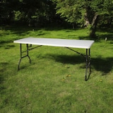 thumbnail of WellHome - Weißer Klapptisch 180x70x74cm mit automatischer Verriegelung