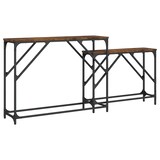 thumbnail of Tables console gigognes 2 pcs chêne fumé bois d'ingénierie Modèle Atlas Master Logic