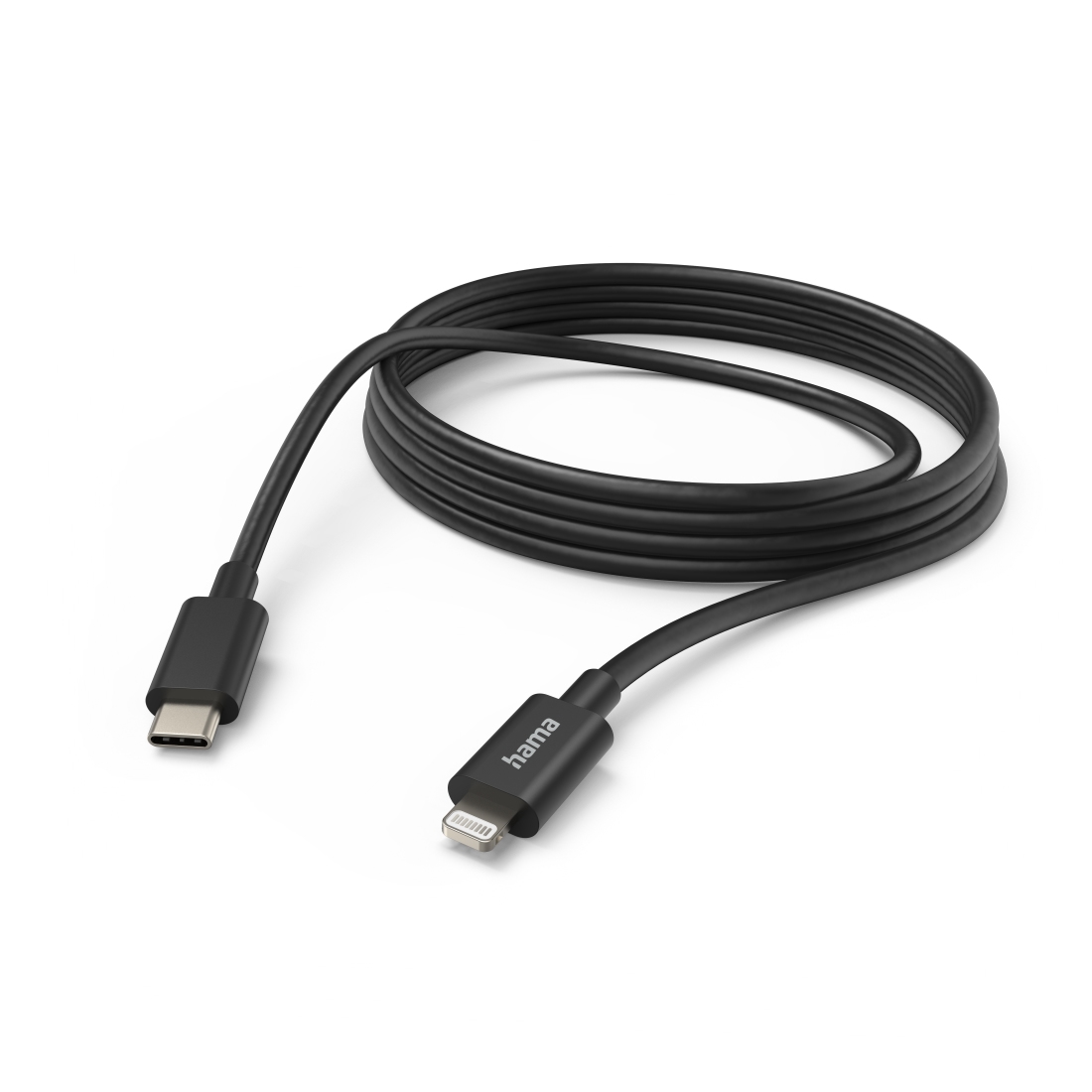 Hama 00201599 Lightning-Kabel 3 m Schwarz