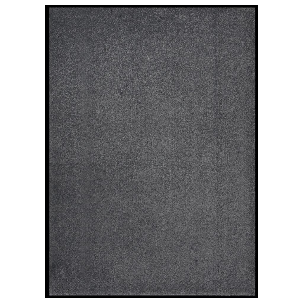 vidaXL Deurmat 60x80 cm antracietkleurig