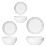 thumbnail of 15tlg Frühstücksset Tommy weiß Porzellan Teller Schalen Kaffee-Becher stapelbar