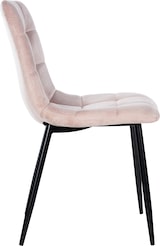 thumbnail of DELUKE® Esszimmerstühle 4er Set VOUL - Pink, Samt Gesteppter Polsterstuhl Küchenstuhl mit Bodenschonern Esszimmerstuhl Stuhl Esszimmer Küchenstühle