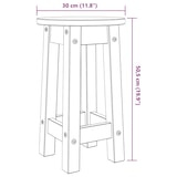 thumbnail of Tabourets De Bar Lot De 2 Blanc Bois Massif De Pin