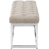 thumbnail of Banc Amun E en tissu Crème/120 cm