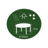 thumbnail of Abdeckhaube anthrazit für Rundtisch 120x75cm Schutzhülle Abdeckplane Möbelschutz anthrazit