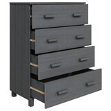 thumbnail of Helloshop26 - Buffet Sideboard Kommode Kleiderschrank Aufbewahrungsmöbel Organizer Küche Wohnzimmer dunkel 79 x 40 x 103,5 cm 02_0032166