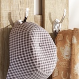 thumbnail of Recibidor de entrada con espejo perchero y zapatero mueble de recibidor de 2 piezas con 6 ganchos estantes y cajón abatible natural