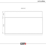 thumbnail of Romux® Auslauftisch Links für Haubenspülmaschine aus Edelstahl 800x750x880 mm | Industrieller Spültische | Professionelle Spülbecken