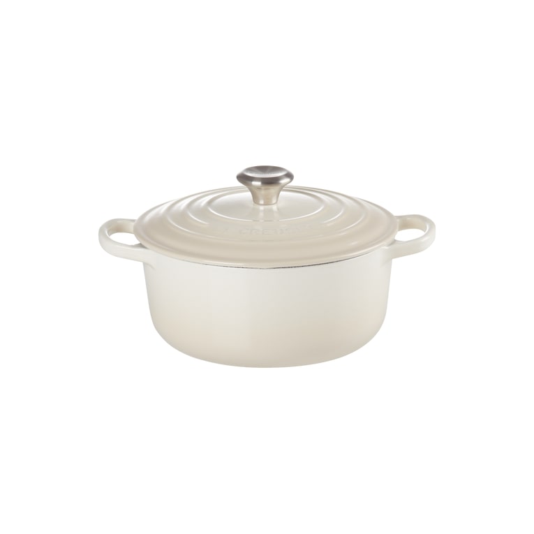 Le Creuset Signature Roaster round 24cm meringue (21177247164430)