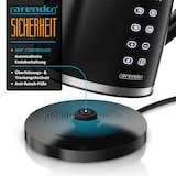 thumbnail of Arendo Wasserkocher, Edelstahl oder Glas, Temperaturanzeige & Warmhaltefunktion