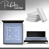 thumbnail of Spannbettlaken Boxspringbett 100% Baumwolle 180-200x220 cm Hellblau