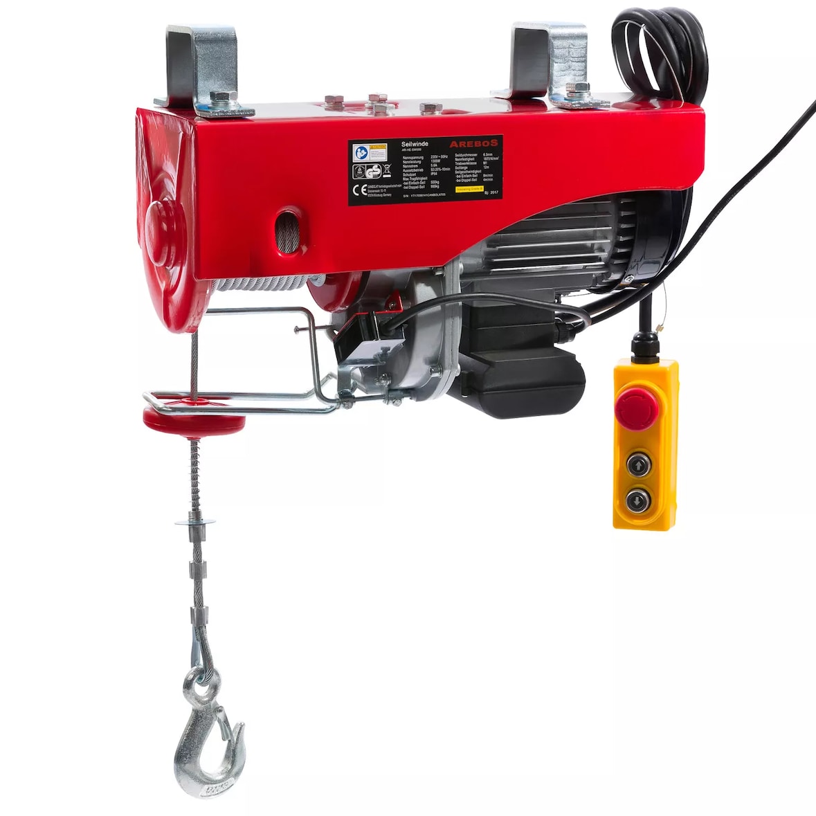 Treuil électrique Treuil motorisé Palan à câble Treuil 500-1000 kg