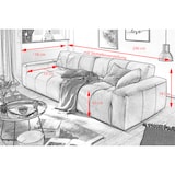 thumbnail of Sofá grande KAWOLA PALACE de 3 plazas con ajuste de profundidad de asiento en piel color coñac