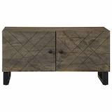 thumbnail of Mesa de centro madera maciza de mango negra 80x50x40 cm