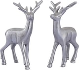 thumbnail of Deko Figur Hirsch VE 8x 2 Stück Tischdekoration Tierfigur Metall Weihnachtsdeko : silber