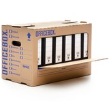 thumbnail of 10 x Officebox® Archivbox Officebox Ordnerkarton Archivkarton mit Sichtfenster braun