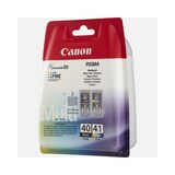thumbnail of Canon PG-40 / CL-41 Schwarz Farbe Cyan Magenta Gelb Multi Pack 2er Pack