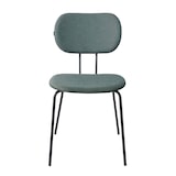 thumbnail of Lot de 2 chaises design en acier et bois vert foncé - Oviala