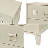 thumbnail of Helloshop26 - Praktische Metallkommode für Eingangsbereich Wohnzimmer oder Schlafzimmer mit 3 Schubladen Stahl 72 x 60 x 40 cm 03_0009302