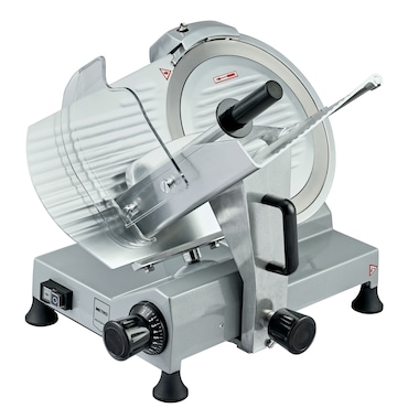METRO PROFESSIONAL Trancheuse GFS3030, alumin/acier inoxydable, 57.8 x 47.5 x 42.5 cm, 250 W, Ø de lame 30 cm, épaisseur de coupe : 0-15 mm, argenté