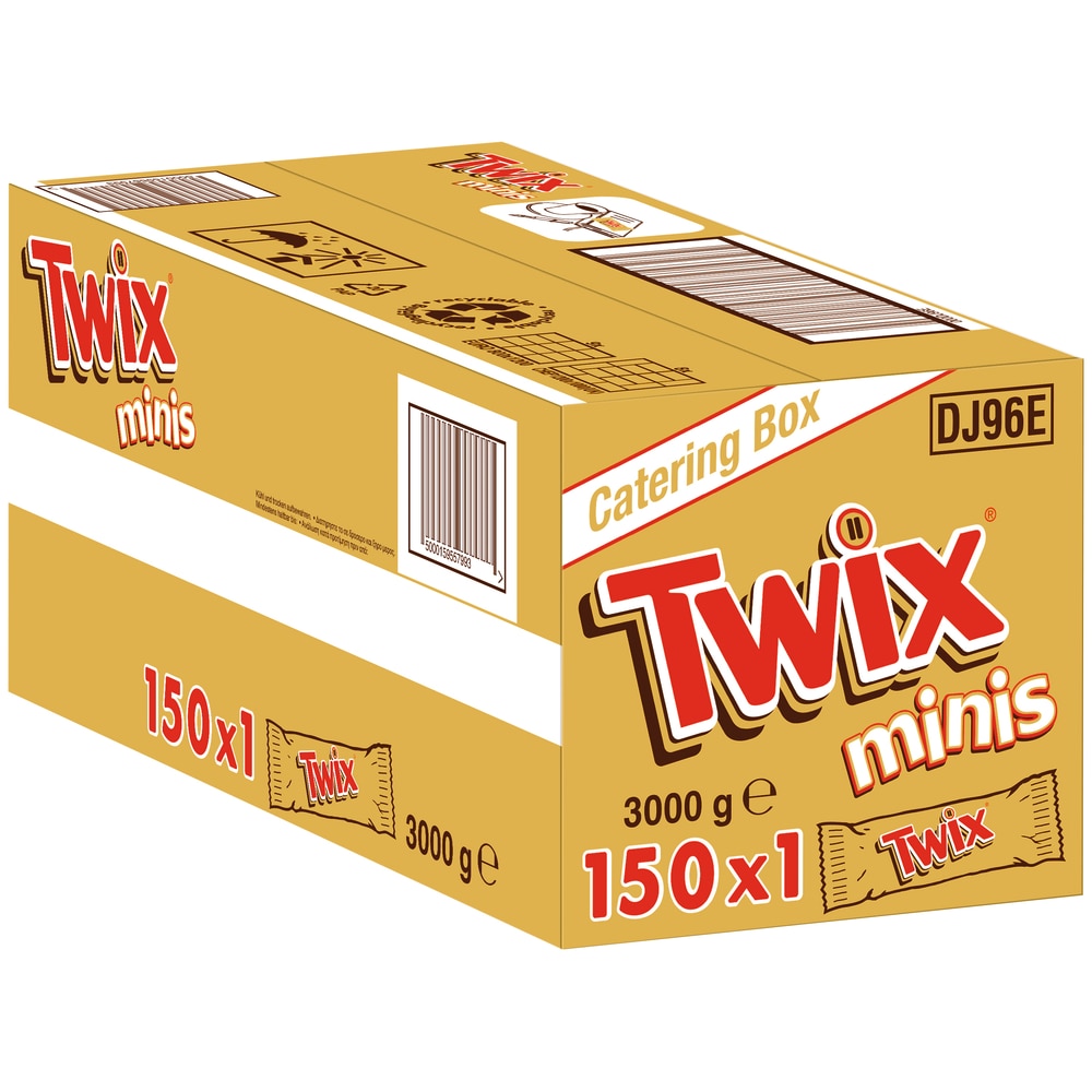 Twix Minis Schokoriegel Catering Box 150 x 20g (3kg)