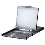 thumbnail of ATEN CL5708iM LCD KVM Switch Over IP, USB-PS/2,VGA , 8-Ports, FR-Layout