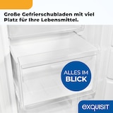 thumbnail of Exquisit Gefrierschrank GS5231-NF-H-040D weiss | 161 l Nutzinhalt | NoFrost | Alarm-Funktion | Schnellgefrieren | 4-Sterne-Gefrieren