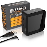 thumbnail of Brandson - CO2 Melder Messgerät Luftqualitätsprüfer, Kohlenstoffdioxid Sensor Messung PPM, Co2 Anzeige, Raumluft Lüftungsampfehlung Alarm, Wecker