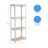 thumbnail of Pack 2 Scaffalature Modulari in Metallo con 4 Ripiani 240kg 60x30x148cm Verde 7house
