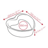 thumbnail of PEUGEOT 2er Set Keramik Auflaufform FOR YOU 13.5cm Herz Kuchen Spülmaschinenfest